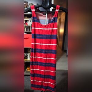 Love By Chelsey Red White and Blue Dress Sz M 3-1021